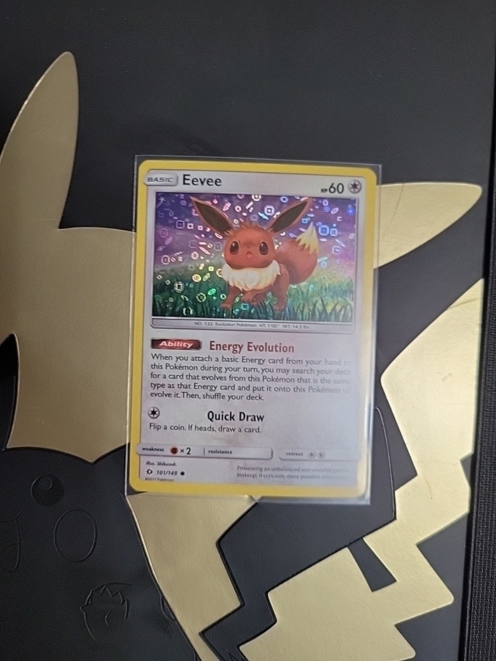Eevee Pokémon Holo Trading Card -NM